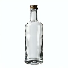 Blank glass bottle isolated on white background , high resolution, high quality
