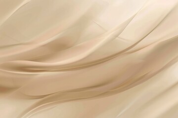 Abstract beige background with flowing fabric, elegant and luxurious design