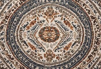Fototapeta premium Old Persian carpet with pattern. top view. vintage colorful carpet 