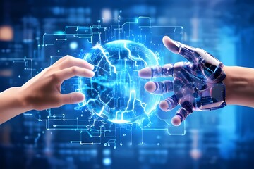 ai-machine-learning-hands-of-robot-and-human-touching-on-big-data-network-connection-background
