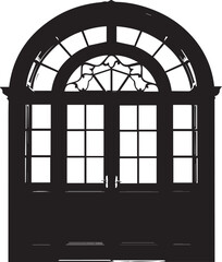 Black Silhouette door icon