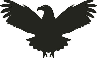 A majestic eagle soars through the sky, its wings outstretched in graceful flight, eyes keen and talons ready, a symbol of power and freedom.