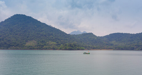 Ships in Thailand on the island of Koh Chang
