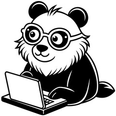 a-fluffy-panda-wearing-metal-frame-glasses-is-writ 