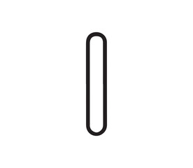 Paper clip icon vector. Paperclip icon vector. Paperclip vector icon