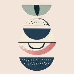 Obraz premium abstract boho geometric shapes great for poster graphic design inspiration