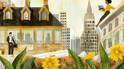 Illustration of Mortgage Banker's role in assisting clients with homeownership goals