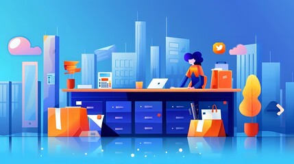 Illustration of Mortgage Banker's role in the finance industry for securing home loans