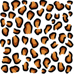 Leopard Print Spotted seamless Pattern, animal print skin