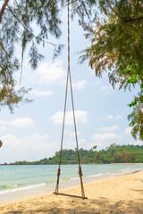 Seesaw on the beach