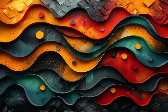 abstract background in colors and patterns for Portugal Day