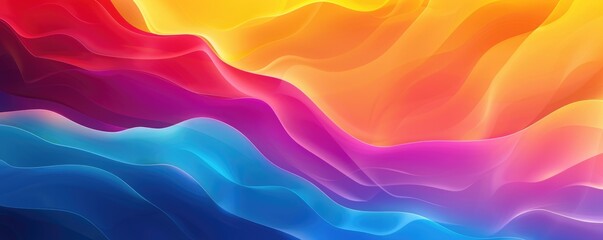 fluid color gradient wavy background 