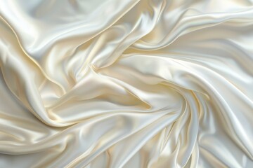 Fototapeta premium Close Up View of White Fabric