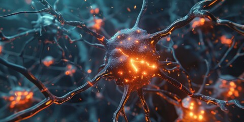 Neurons transmit information to each other via chemical processes.