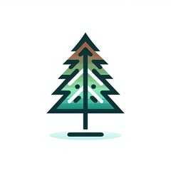 Fototapeta premium pine tree logo
