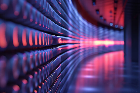 Diagrammatic representation of sound waves being absorbed by soft materials in an acoustically treated room,