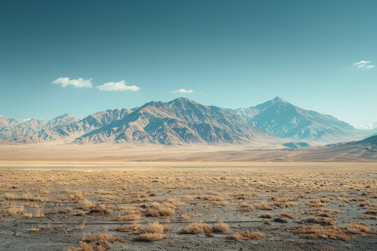 Visualization of a mountain mirage where distant peaks appear unnaturally elevated or floating,