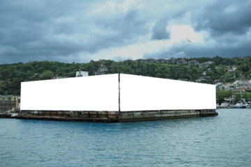 billboard on the beach