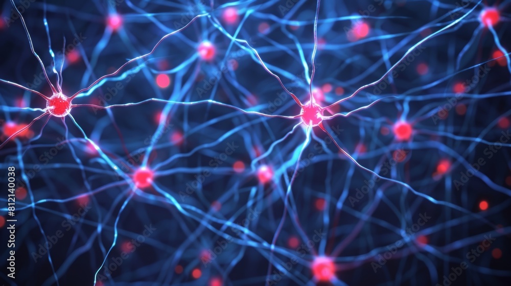 Poster the image shows a neural network, which is a type of artificial intelligence.