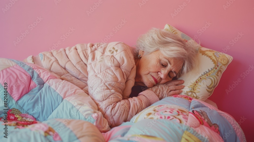 Wall mural An Elderly Woman Asleep