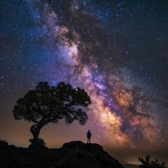 Fototapeta premium photo of embraced by the night