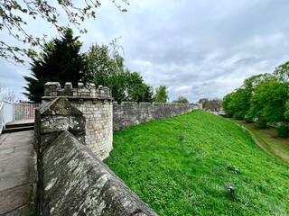 ancient wall on the hill