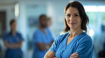 Confident Nurse in Hospital Setting