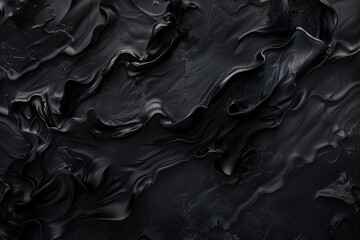Monochromatic Abstract: Wavy Black and White Surface