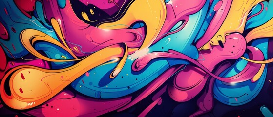 Graffiti street art background 