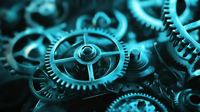 close up of a watch mechanism