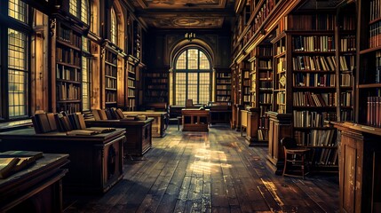 The tranquility of a library
