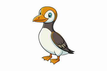 guillemot cartoon vector illustration