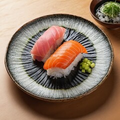 sushi on a plate