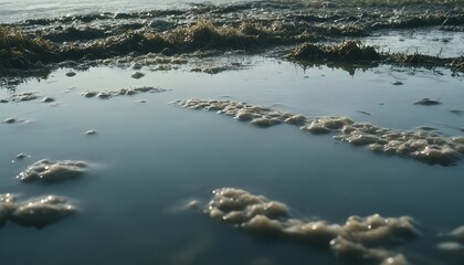water pollution background create with ai