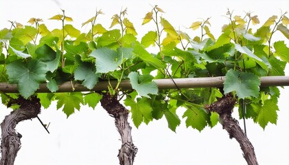 Grapevines .isolated on white background