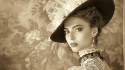 Vintage fashion portrait