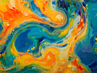 Abstract fusion of different colors.Color background.