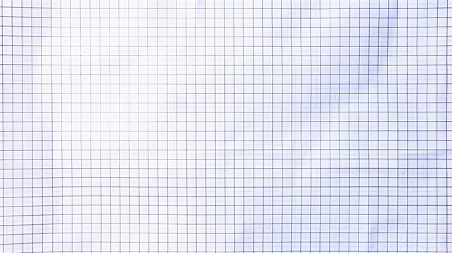 A blank white sheet of graph paper with grid lines