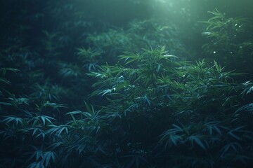 Captivating moonlight forest illustration for storytelling and mood-setting