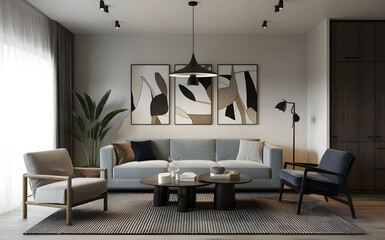 Interior design scandinavo minimalista per la casa moderna