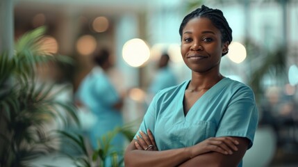 Fototapeta premium A Confident Smiling Nurse
