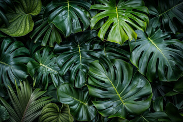 tropical leaves background