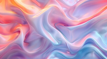 Fototapeta premium Flowing Pastel Hues Backdrop for Tranquil and Visuals Hyper Textures and Vibrant Colors for Premium Designs