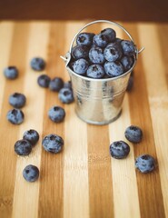 Summer. Blueberry. Proper nutrition