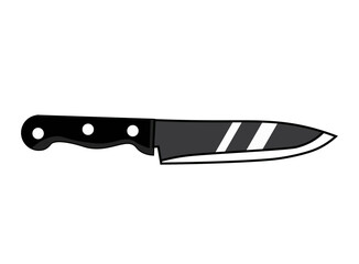 Kitchen knife or blade icon vector illustration 