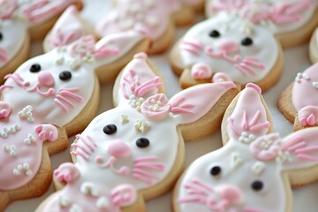 Close Up of Decorated Cookie Plate