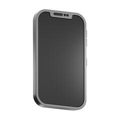 Premium online shopping phone icon 3d rendering on isolated background