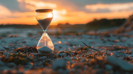 Hourglass of Opportunity A Timepiece Dictating the Protagonists Pivotal Decision