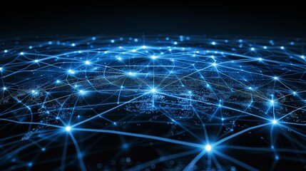 digital technology, internet network connection, big data. global communication network concept.
