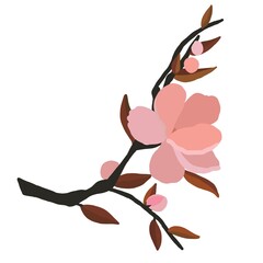 pink flower logo